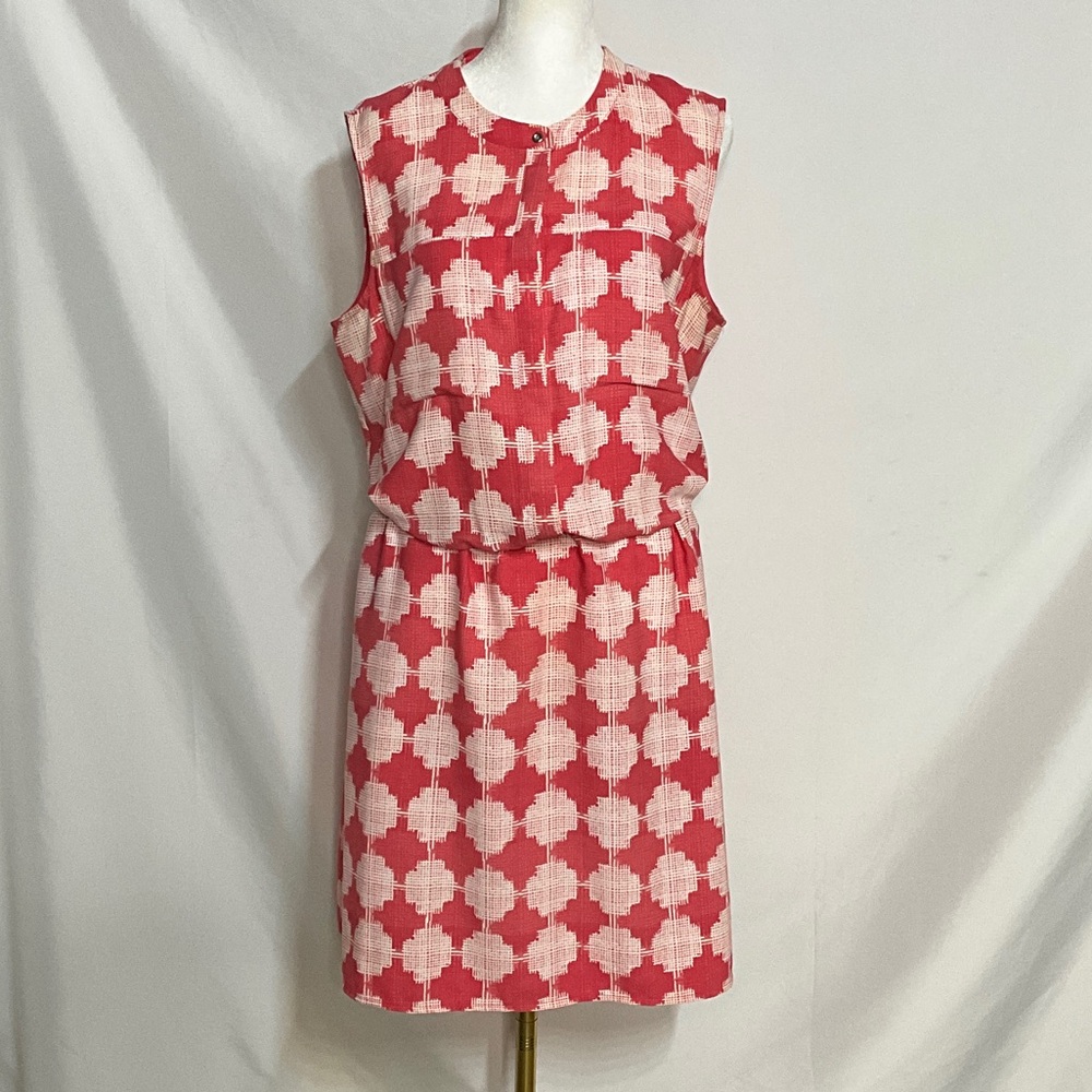 Merona Red and White Sleeveless Dress